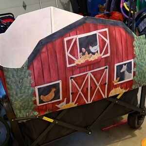 Farmhouse Chicken Barnyard Rug